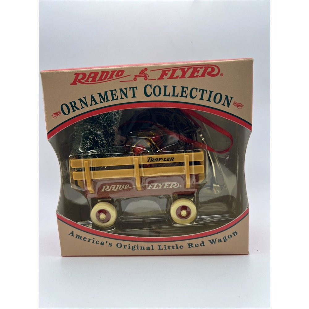 Radio Flyer Wagon Christmas Ornament #104 Americas Original Little Red Wagon